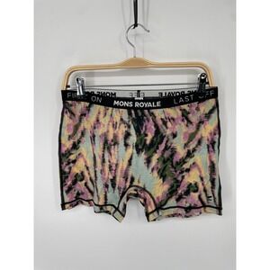 Mons Royale Hannah Hot Pant Women's L Multicolor Merino Wool Blend Underwear NWT